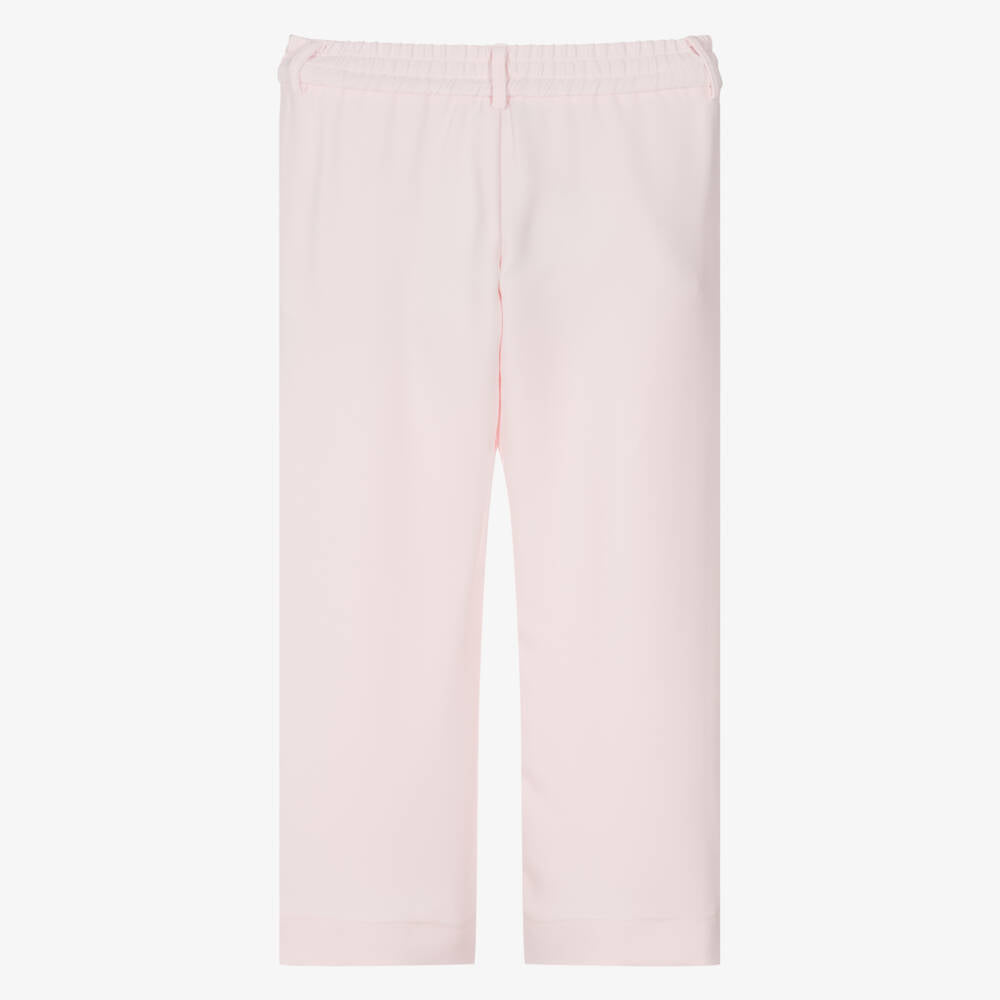 Pink Wide Leg Trousers Monnalisa