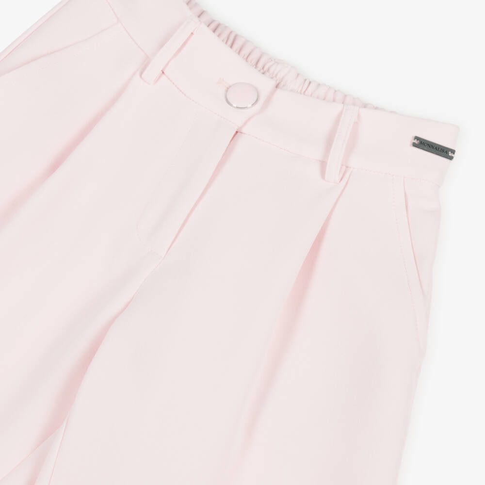 Pink Wide Leg Trousers Monnalisa