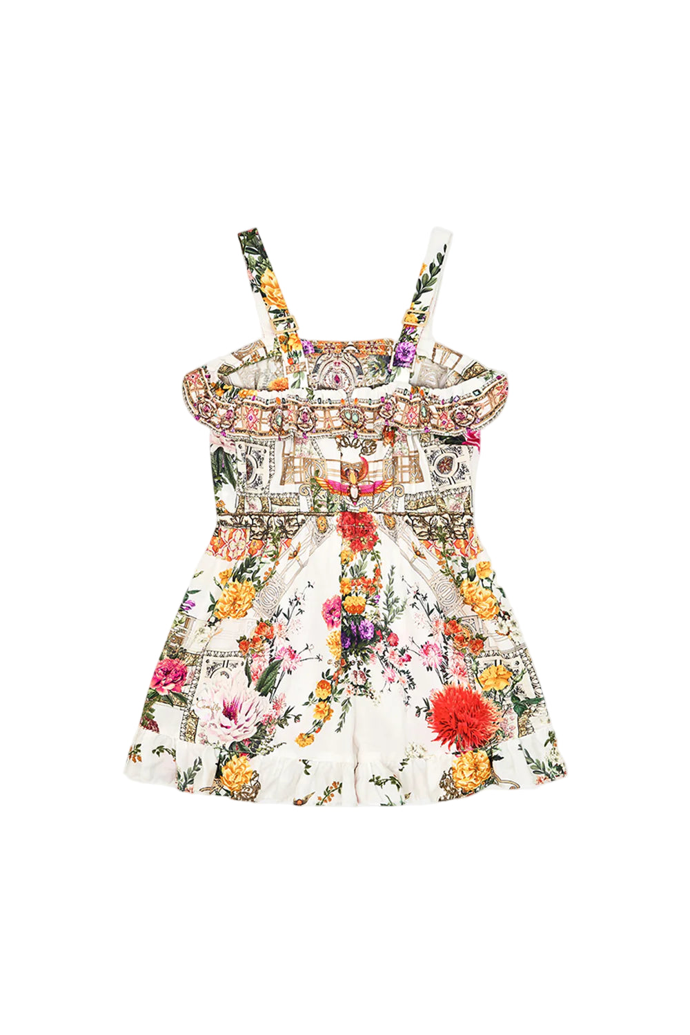Egyptian Rose Frill Playsuit 4-10