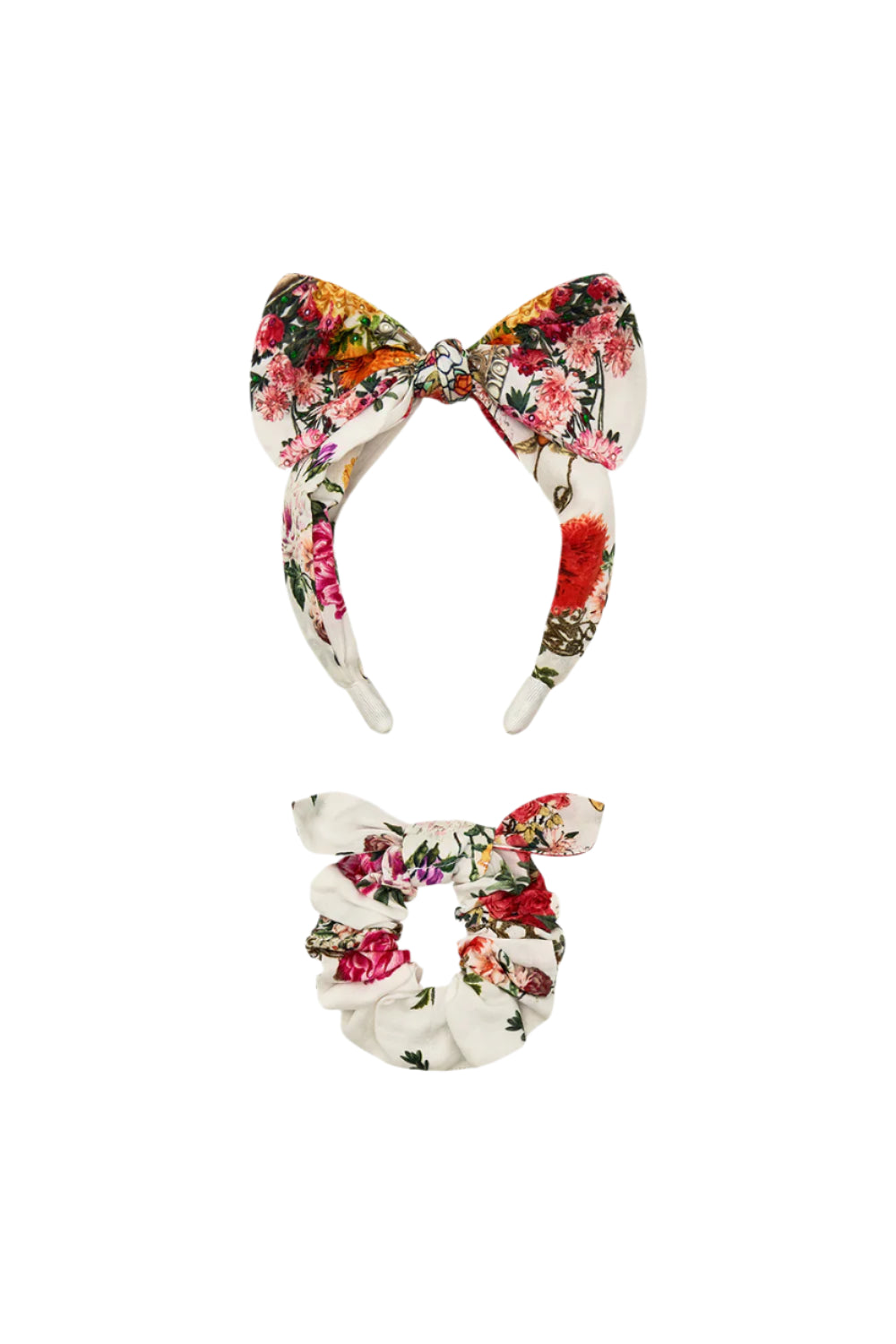 Egyptian Rose Kids Bow Headband & Scrunchie Set