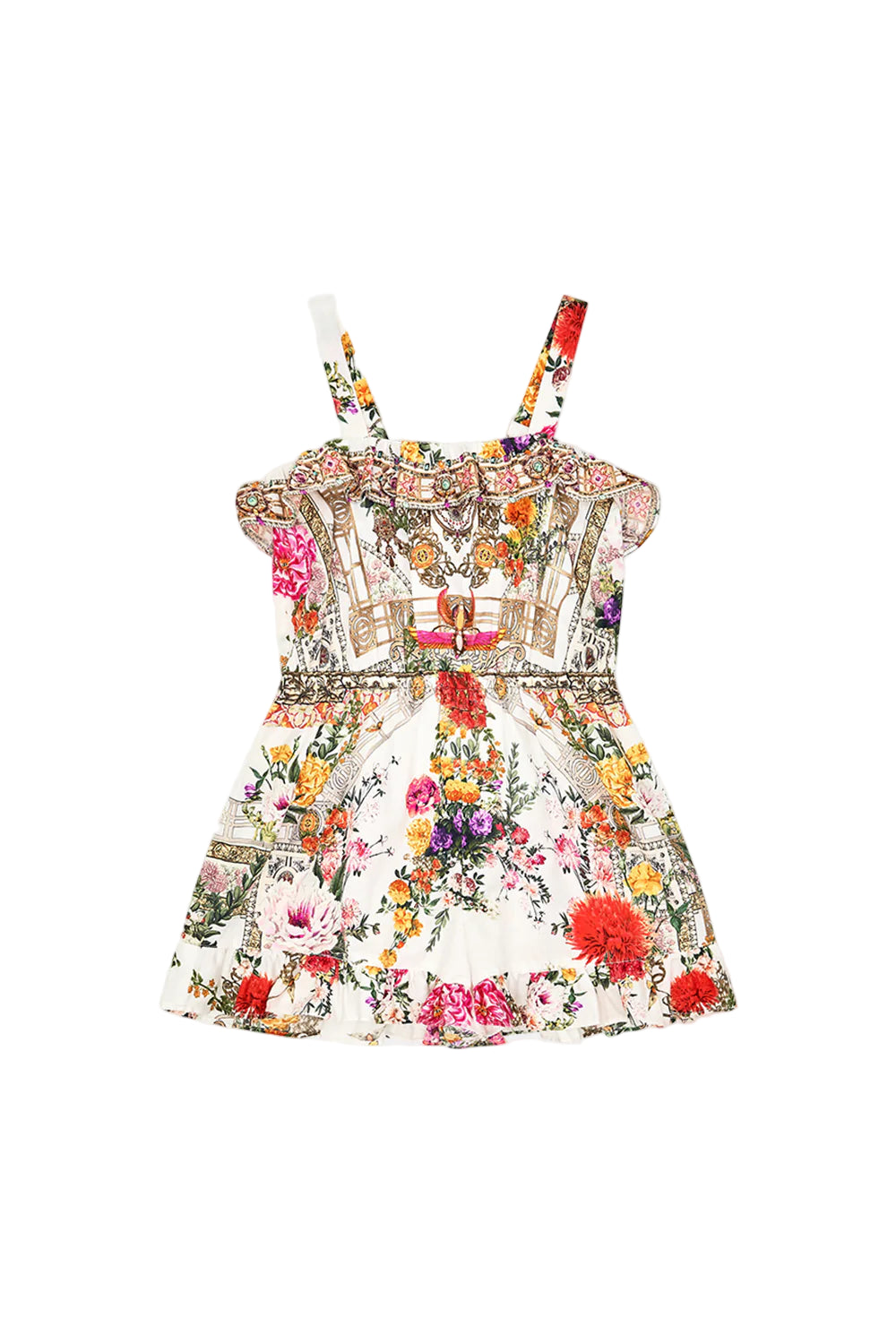 Egyptian Rose Frill Playsuit 4-10