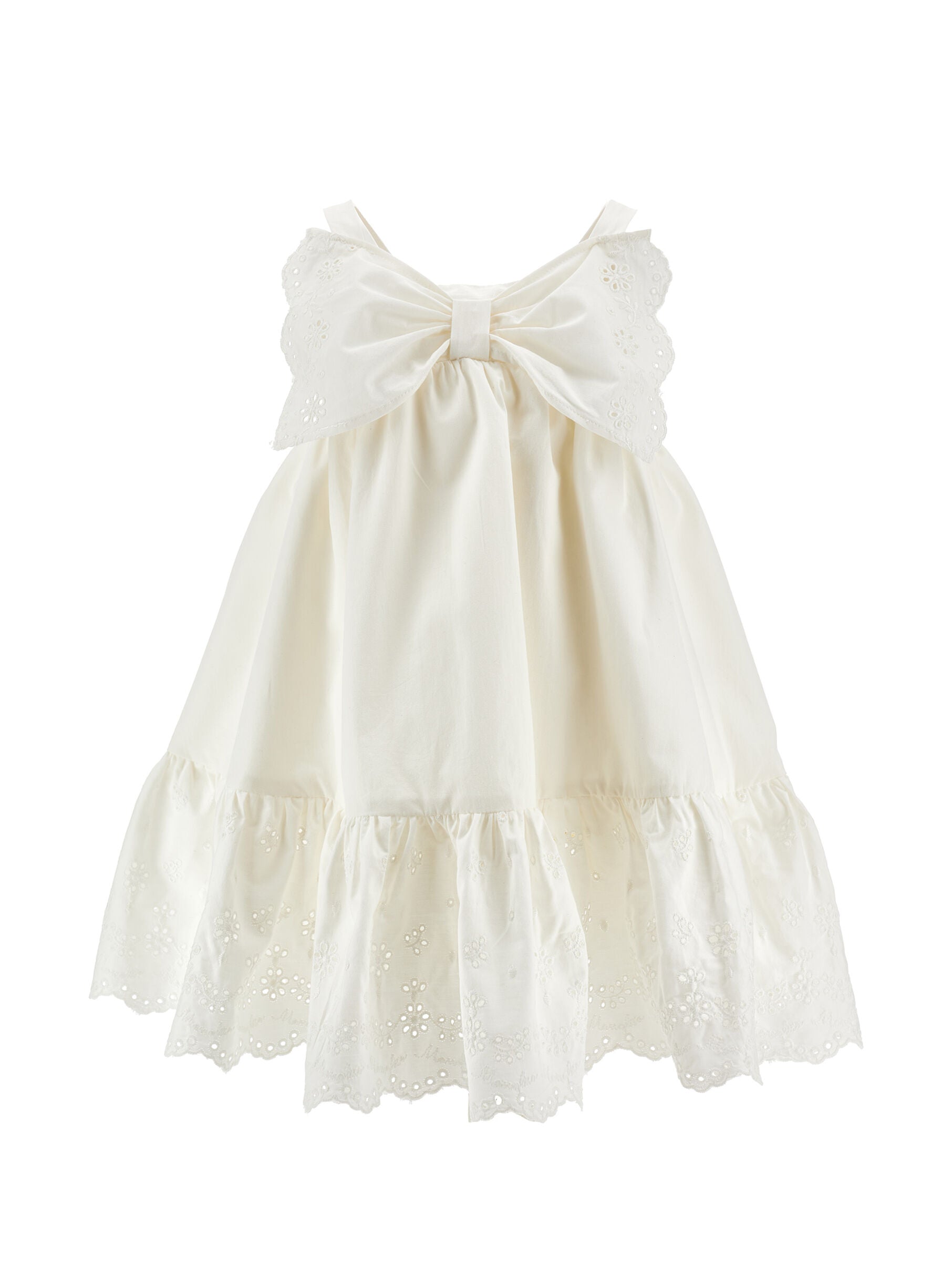 Popeline Sangallo Dress Monnalisa