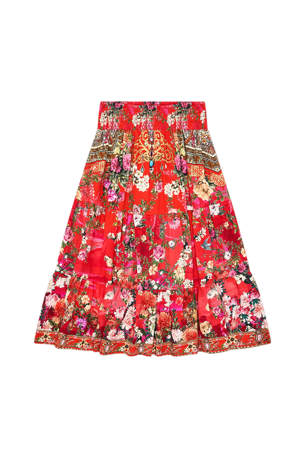 Kids Shirred Waist Maxi Skirt 12-14 Years