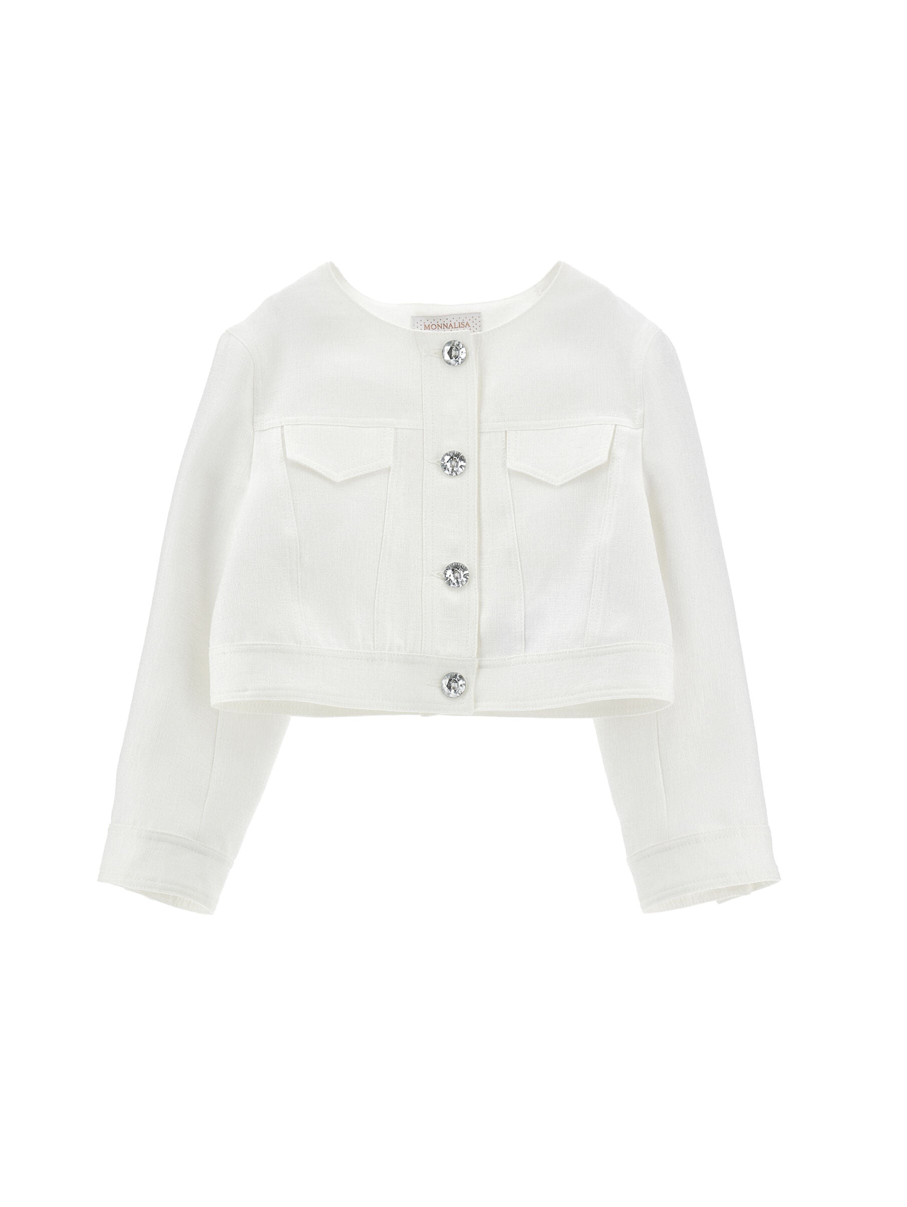 Jacket With Jewel Buttons Monnalisa
