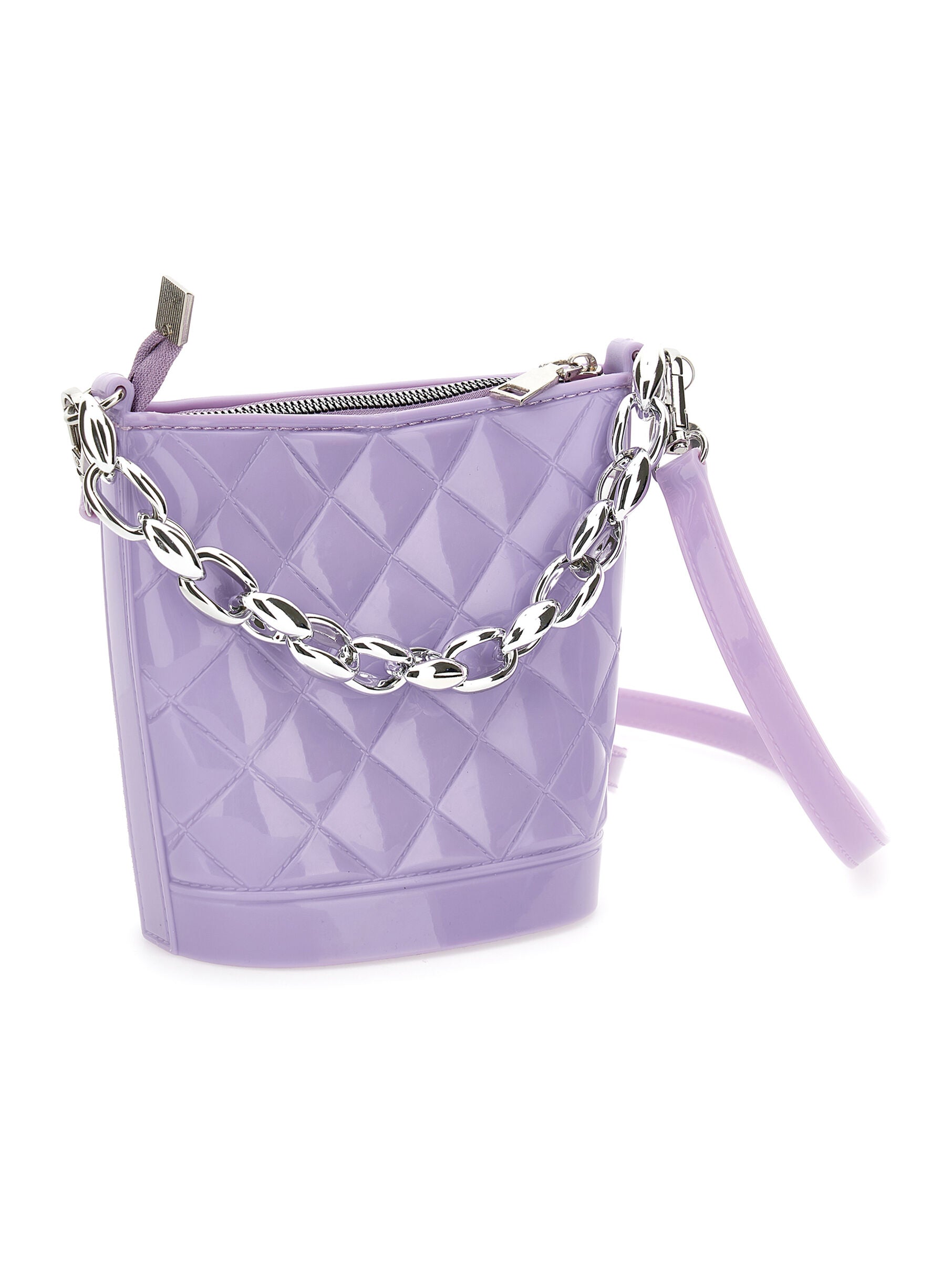 Quilted PVC Bucket Bag