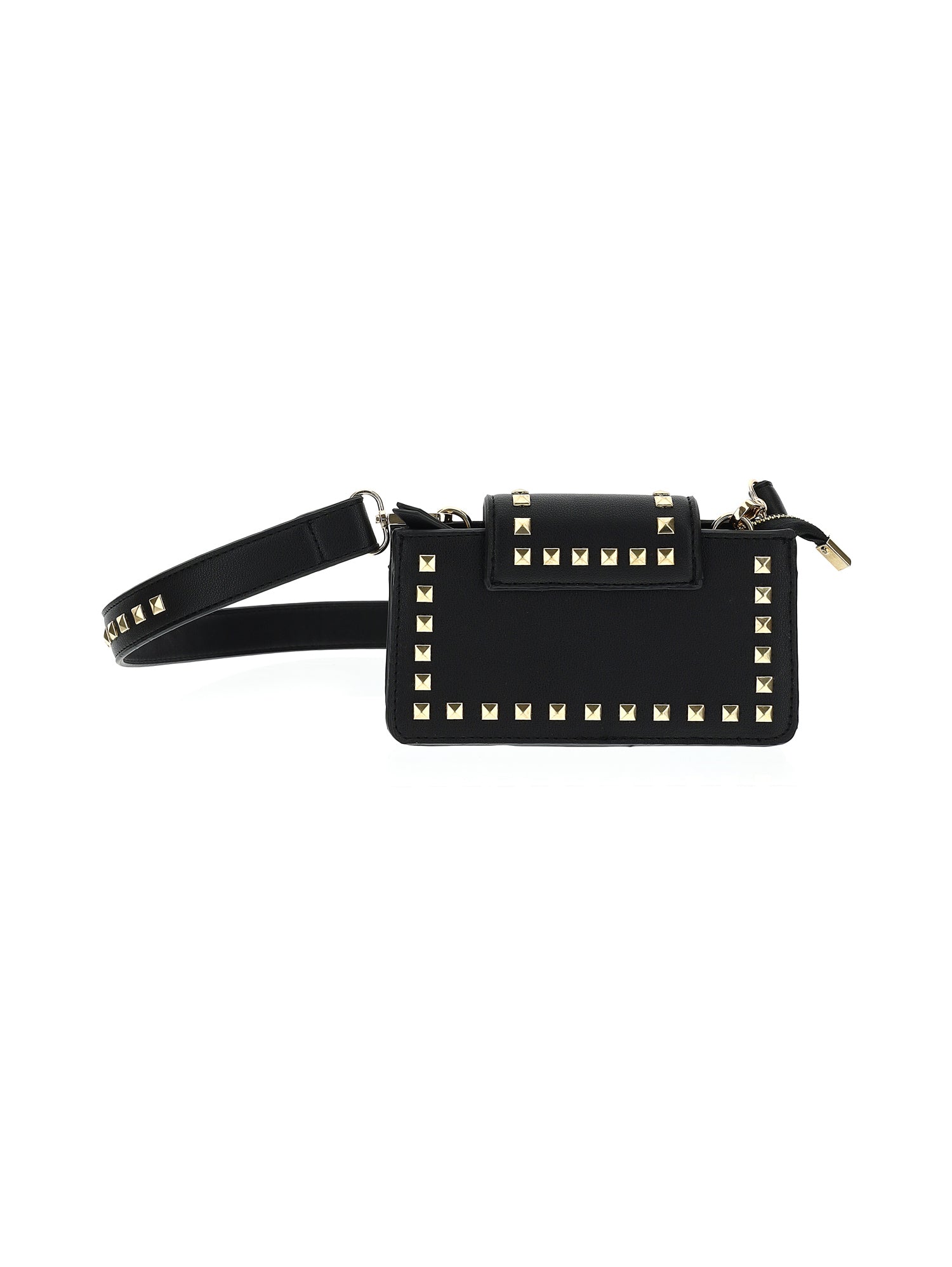 Coated Fabric shoulder bag with studs Monnalisa