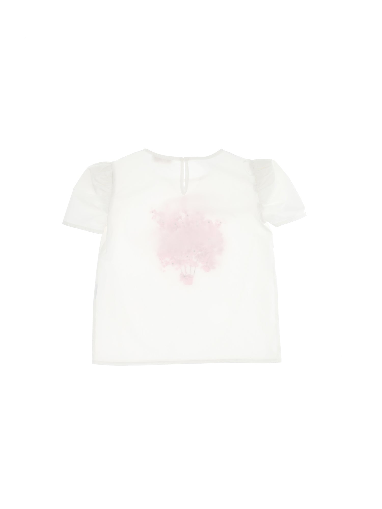 Monnalisa Flower hot air balloon print T-shirt
