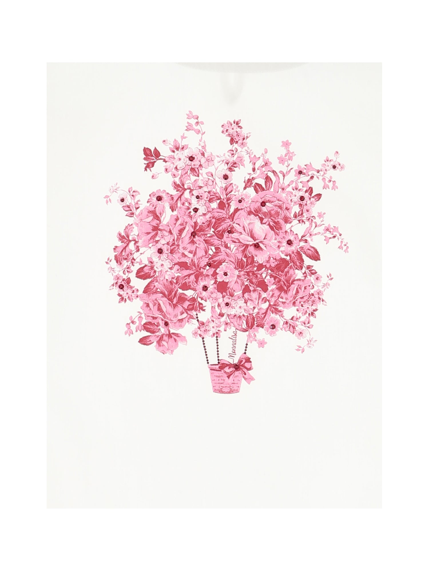 Monnalisa Flower hot air balloon print T-shirt