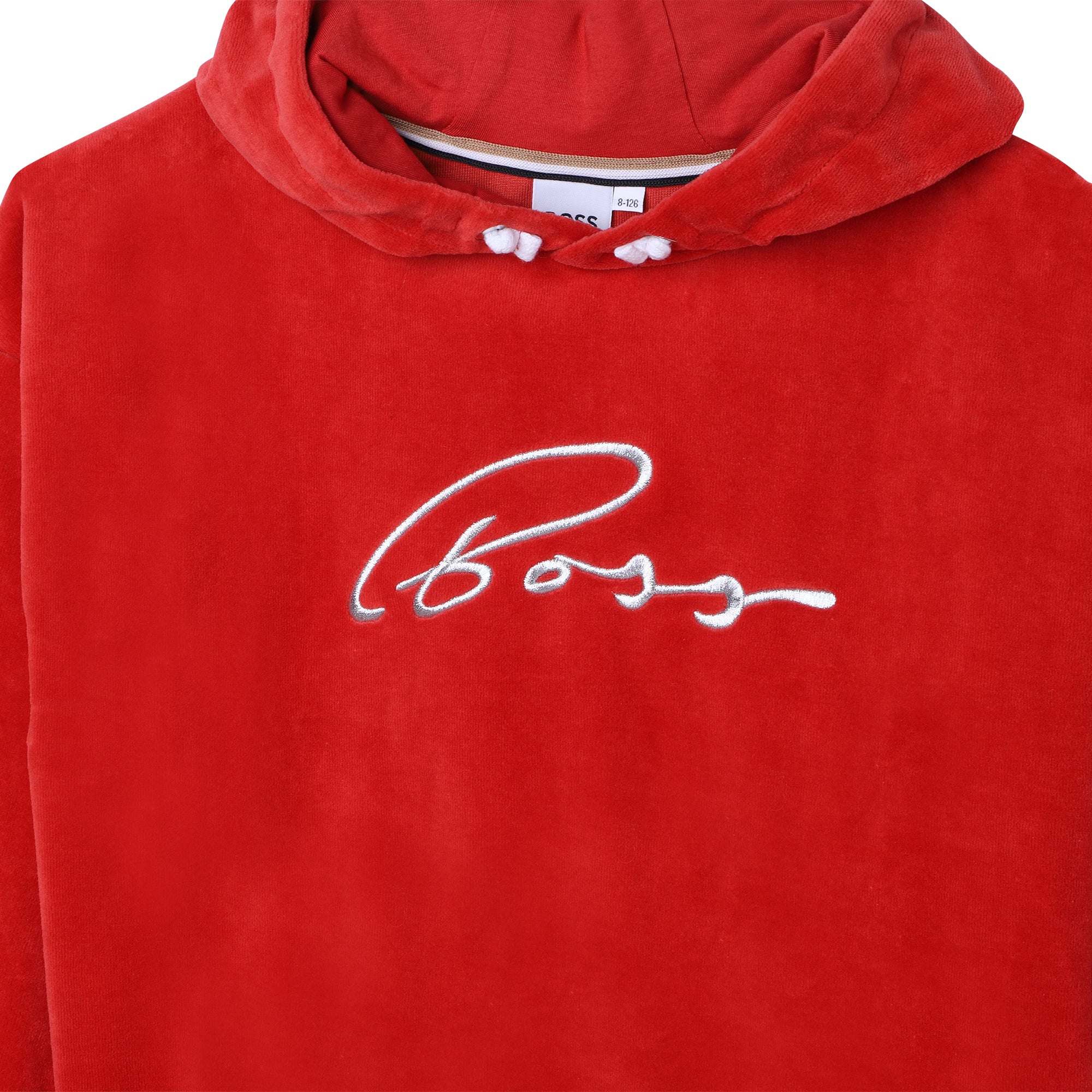 Velour Hooded Sweatshirt Hugo Boss