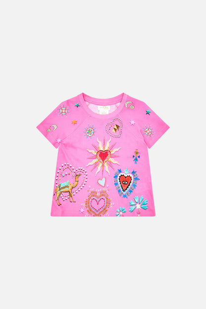 Rainbow Roads Kids Raglan Tee
