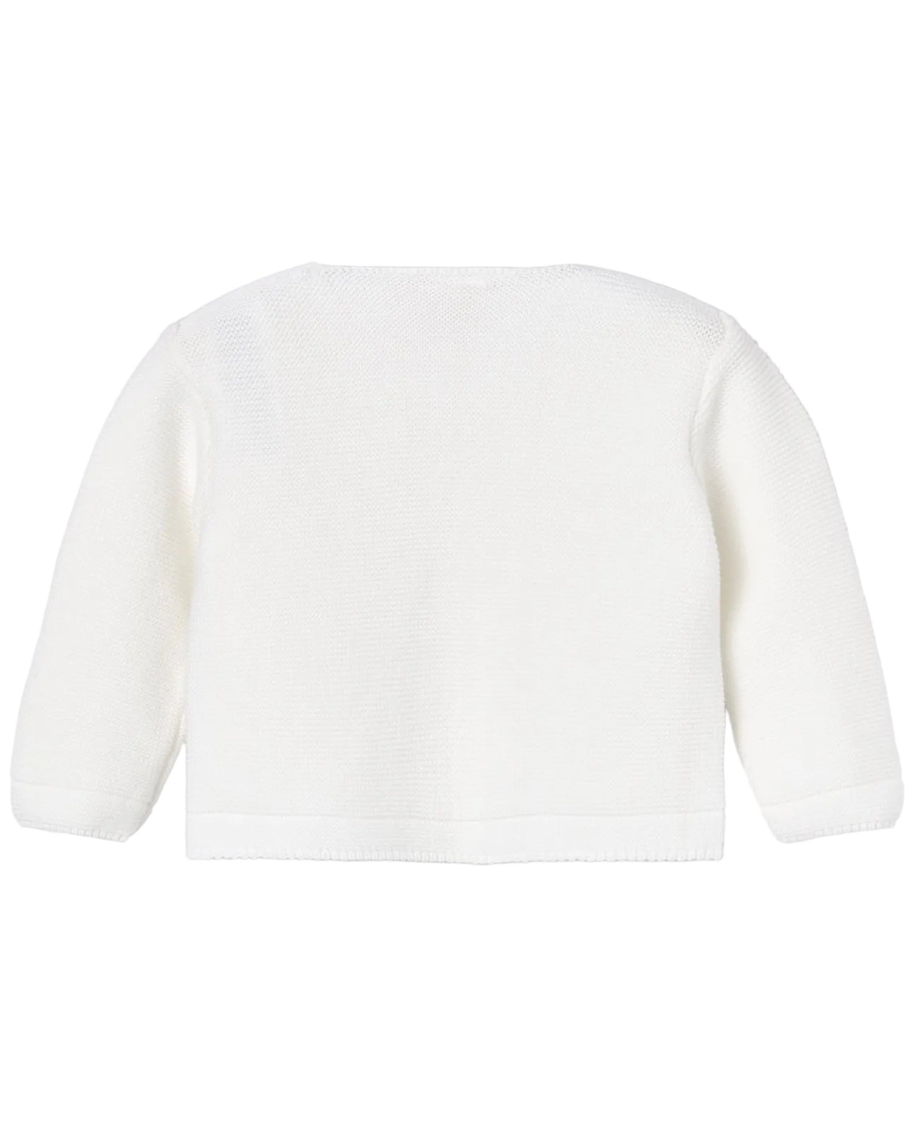 Newborn Knit Cardigan White Schoolsoutdesignerkidswear