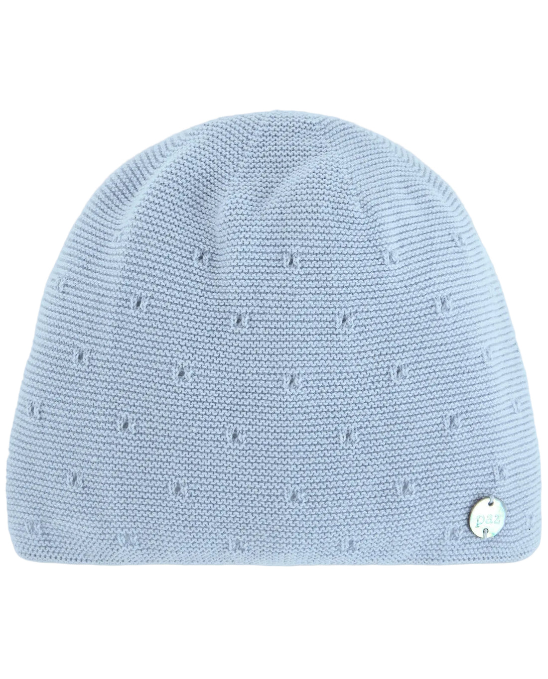 Knit Newborn Hat In Pastel Blue Paz Rodriguez