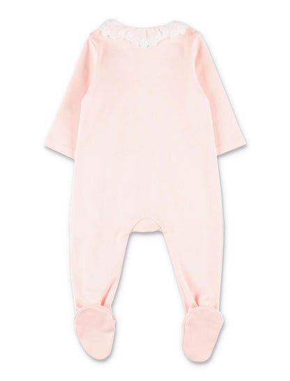 Organic Cotton Baby Pyjamas Set with Two Matching Bibs