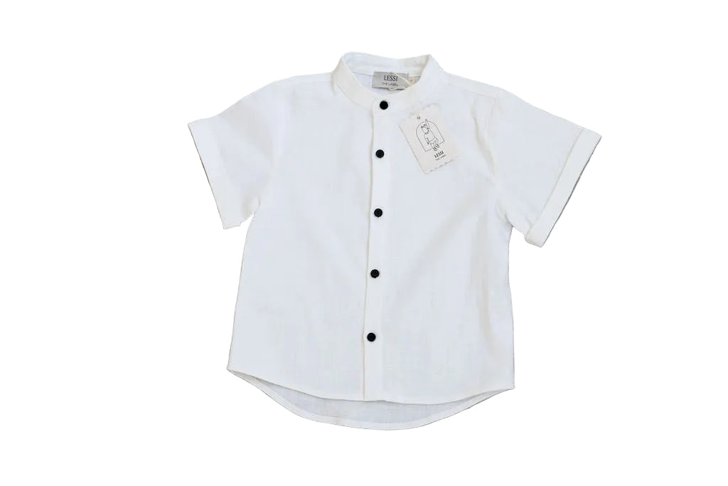 Capo Short Sleeve Shirt Bianco Lessi The Label