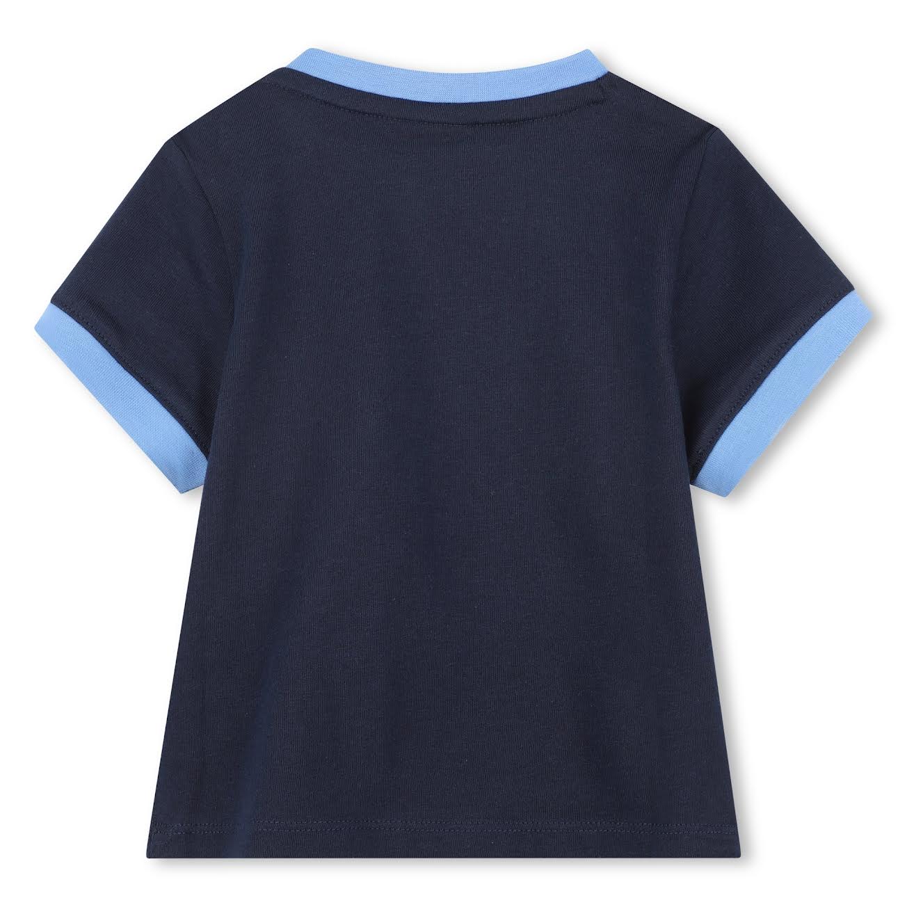 Short Sleeves Tee-Shirt with Shoulder Snap Fastening