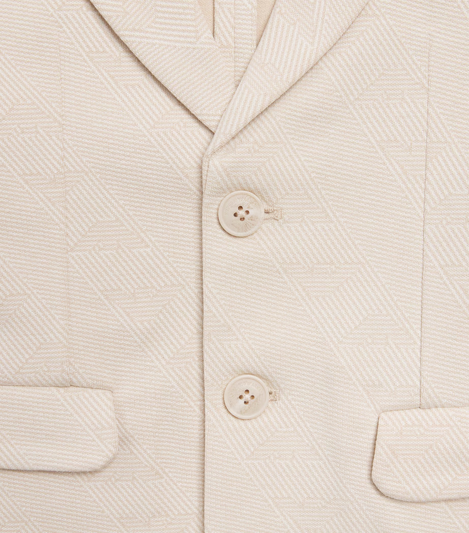 Double Jersey Jacquard Jacket Emporio Armani