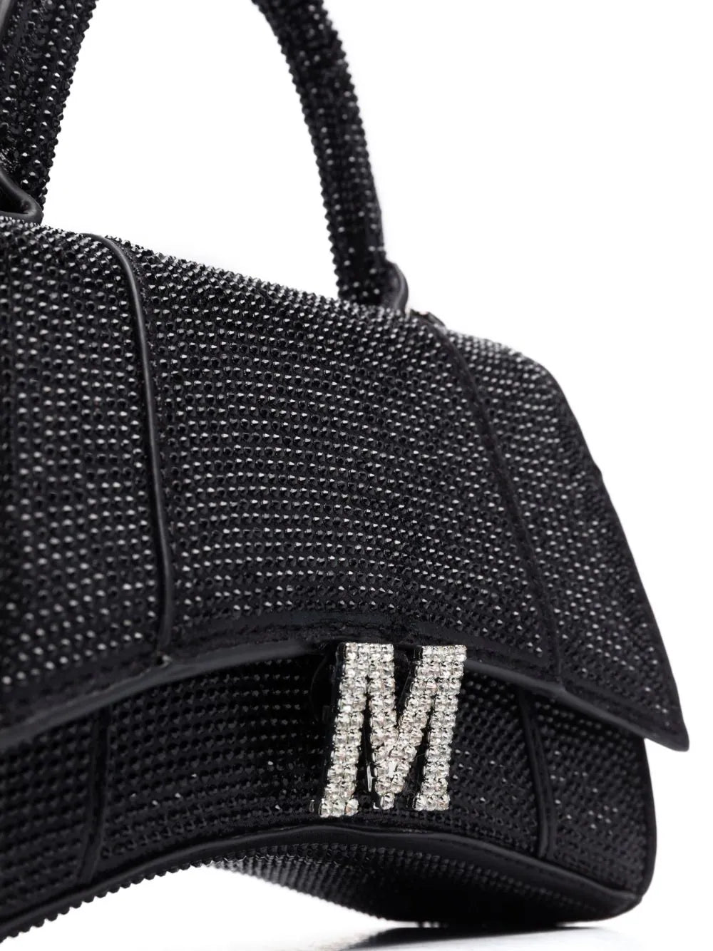 Monnalisa Crystal-Embellished Logo Shoulder Bag