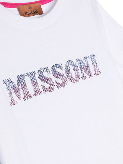 Missoni Kids Logo-Embellished Cotton T-Shirt