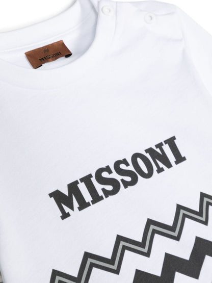 Missoni Kids Zigzag-Print Cotton T-shirt