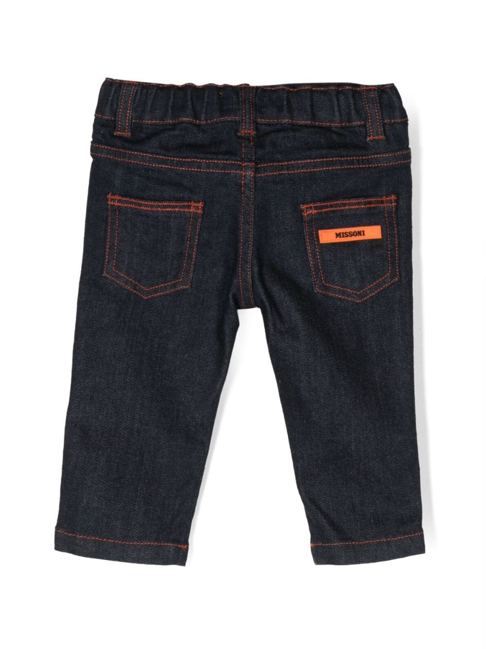 Missoni Kids Logo-Patch Mid-Rise Straight-Leg Jeans