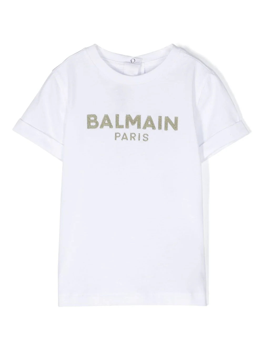 Balmain Kids Logo-Embroidered Cotton T-shirt