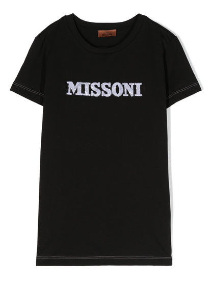 Missoni Kids Logo-Embroidered Cotton T-Shirt