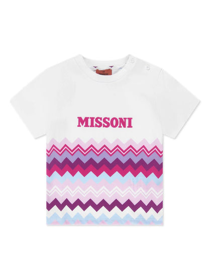 Missoni Kids Zigzag-Print Cotton T-Shirt