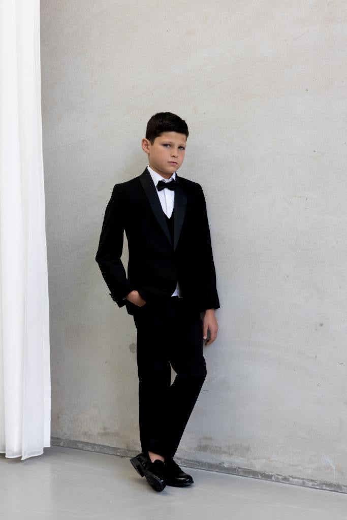Kiddie Couture Classic Black Tuxedo Suit