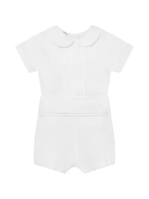 Set Woven Newborn Blouse And Shorts Cream/Cream Schoolsoutdesignerkidswear