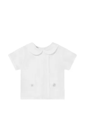 Set Woven Newborn Blouse And Shorts Cream/Cream Schoolsoutdesignerkidswear