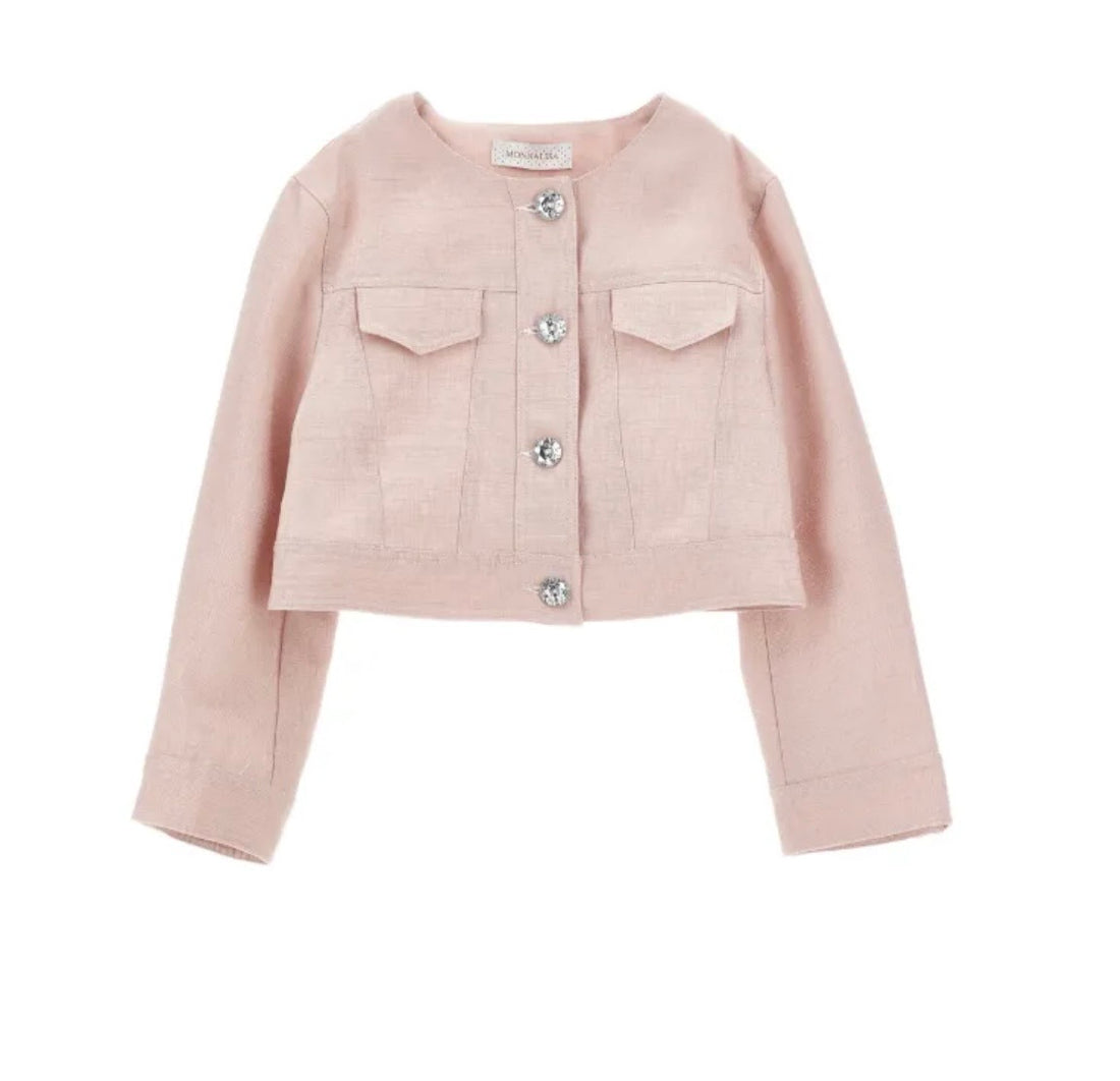Jacket With Jewel Buttons Monnalisa