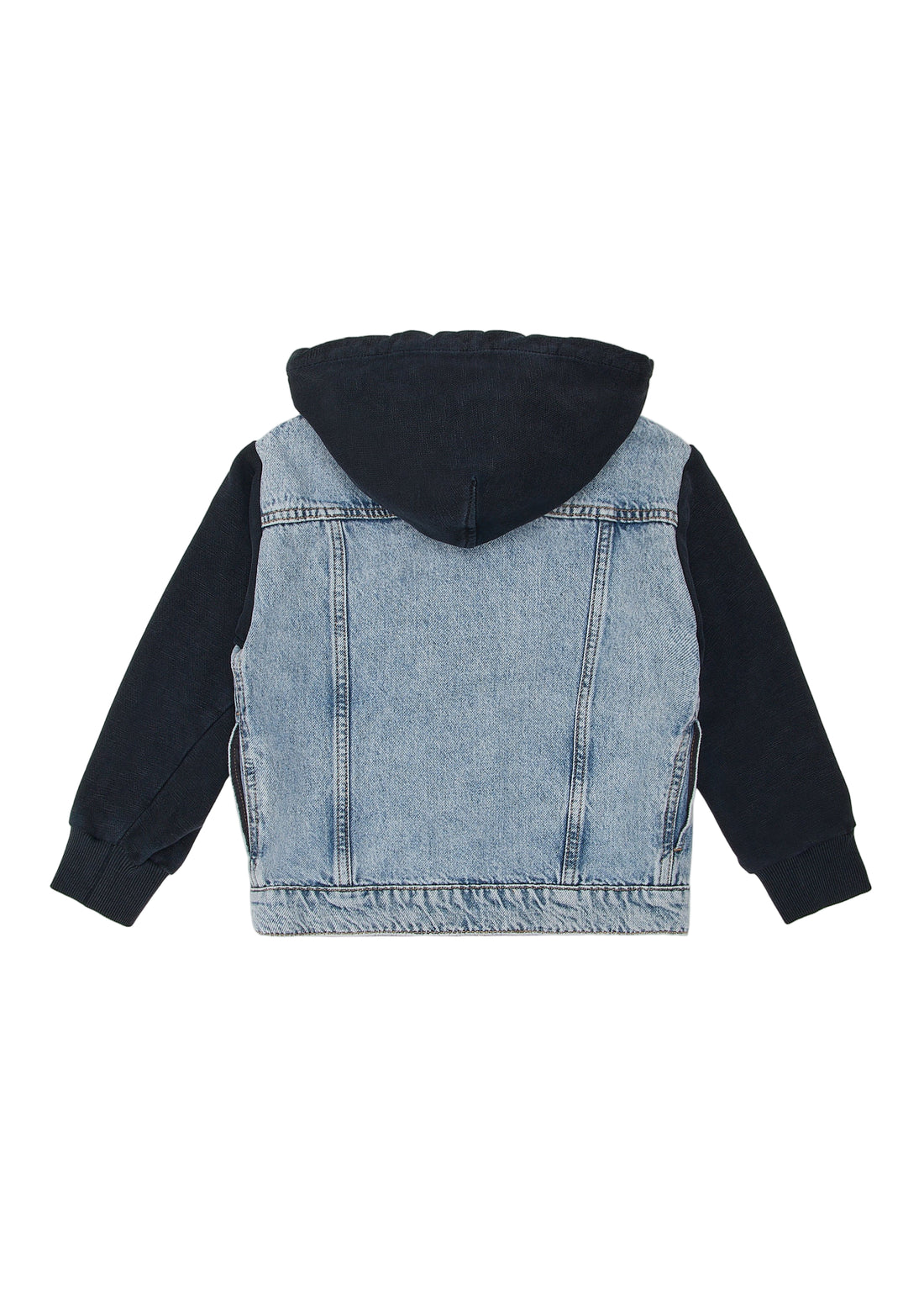 Contrast Denim Wind Breaker Jacket