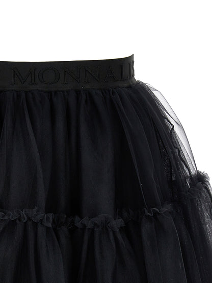 Monnalisa Silk-Touch Tulle Skirt