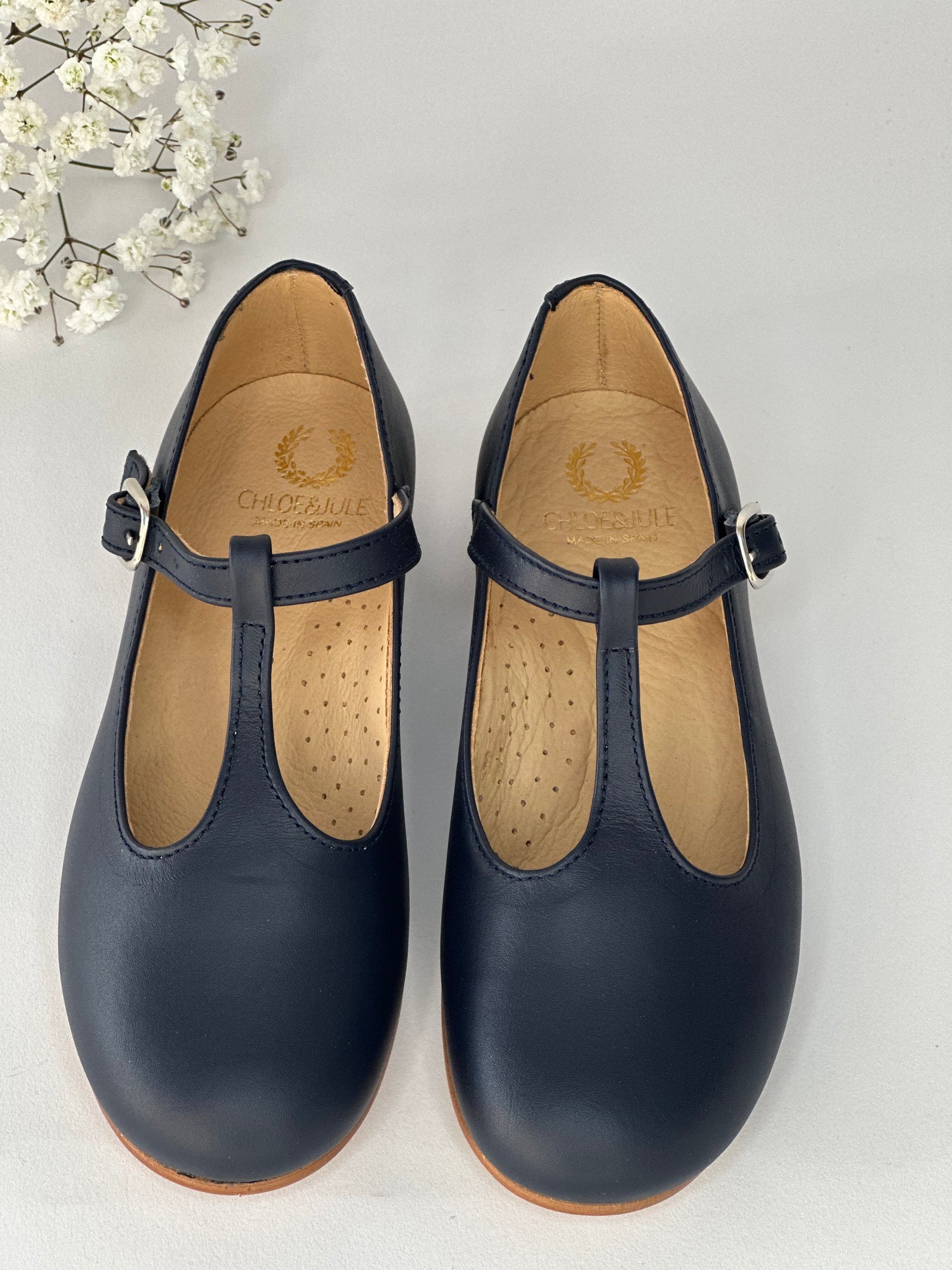 Navy T-Bar Mary Janes