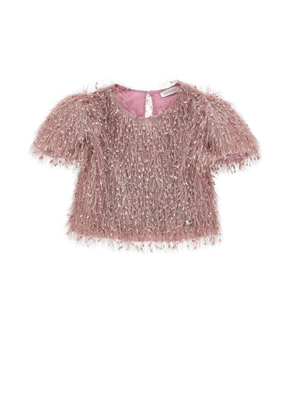 Monnalisa Fringe Top in Viscose | Schools Out