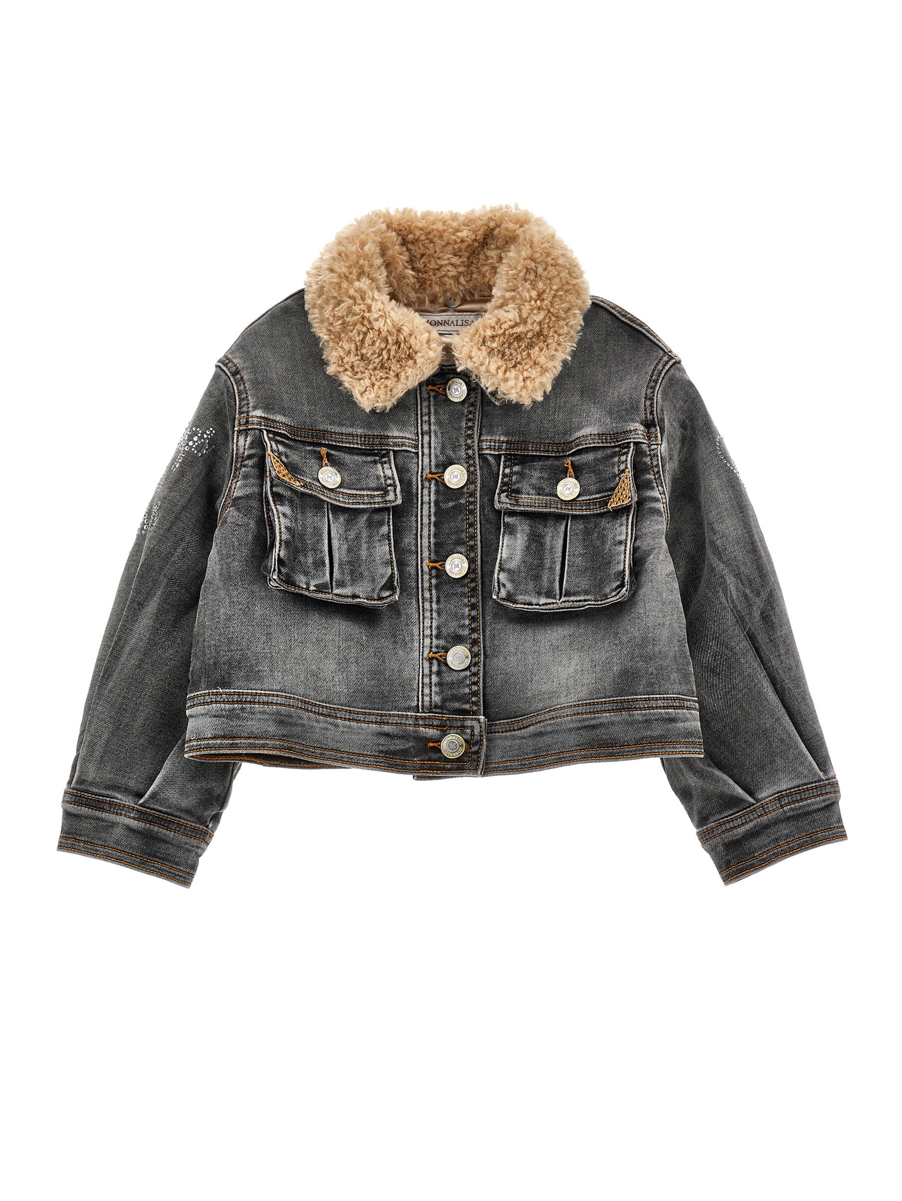 Fur-Collared Denim Jacket