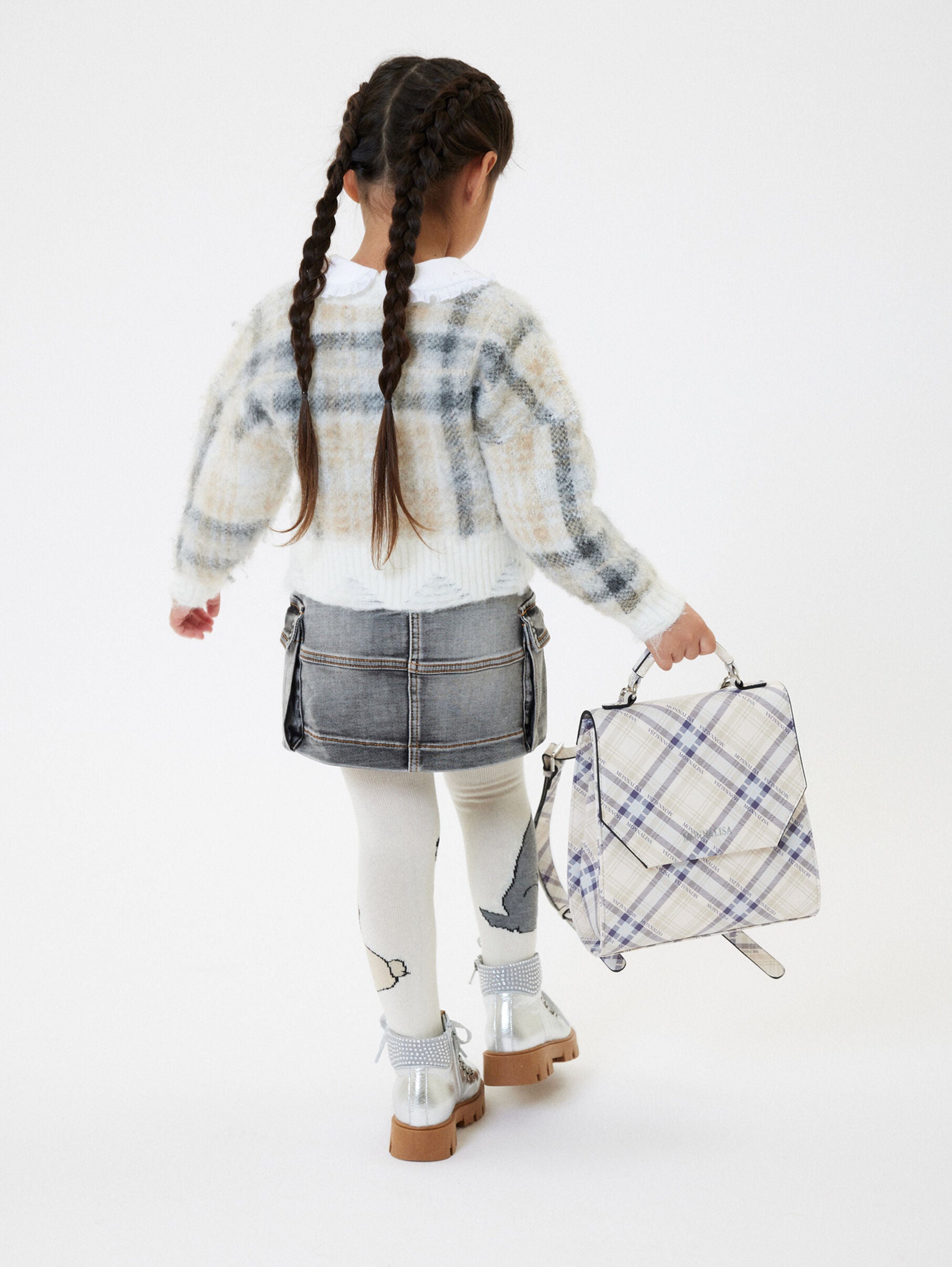 Monnalisa Coated Tartan Backpack | Schools Out