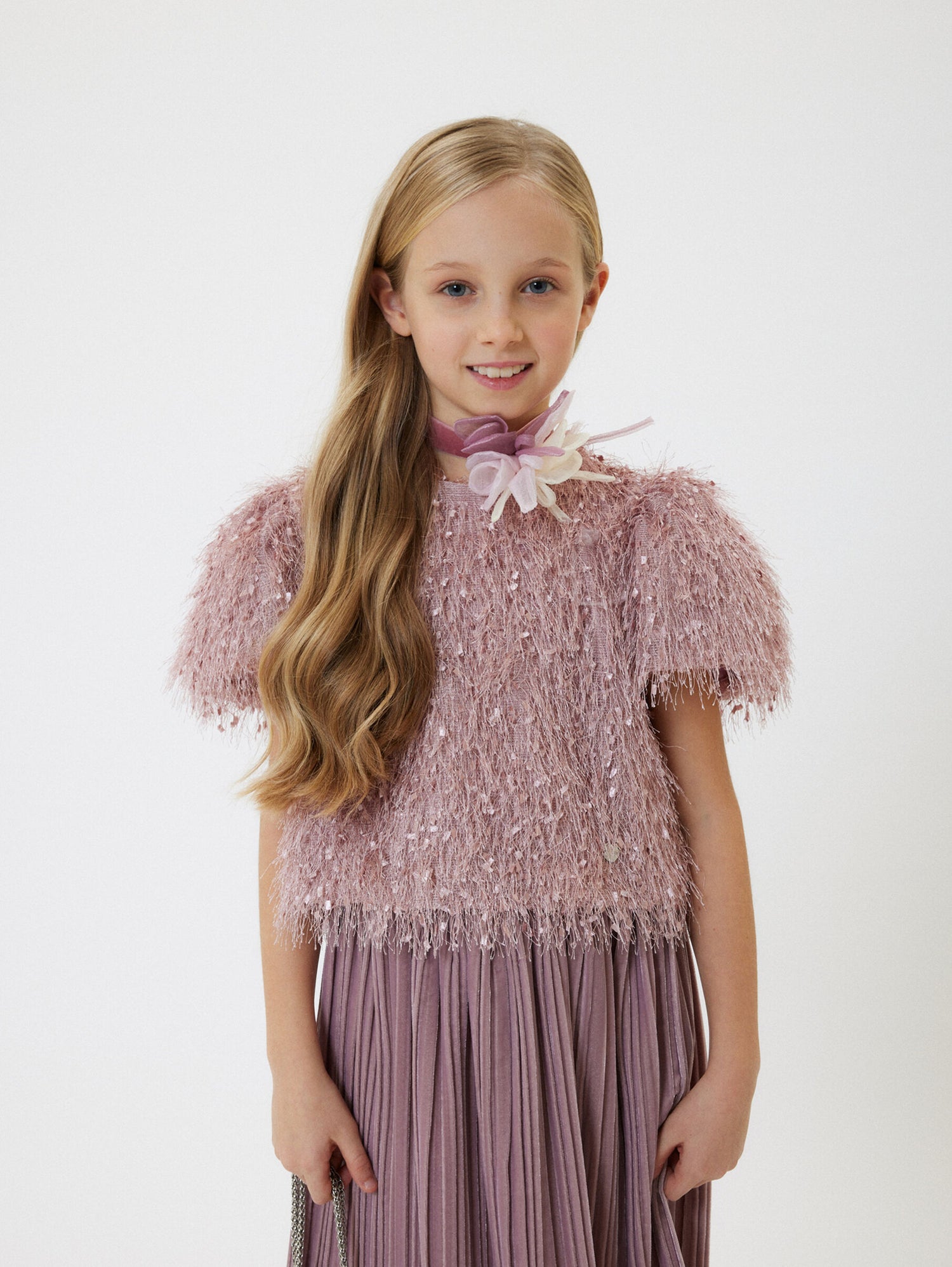 Monnalisa Fringe Top in Viscose | Schools Out