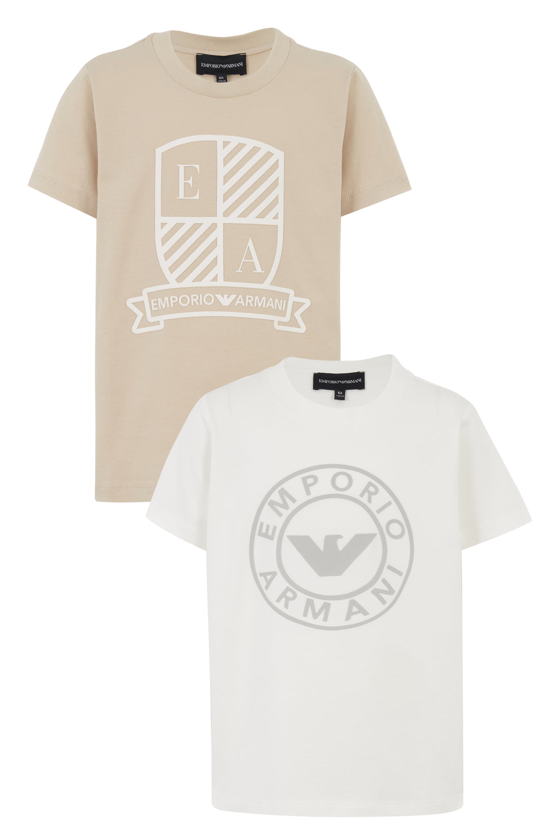 Emporio Armani T-Shirts Set (Oxford Tan &amp; White) | Schools Out