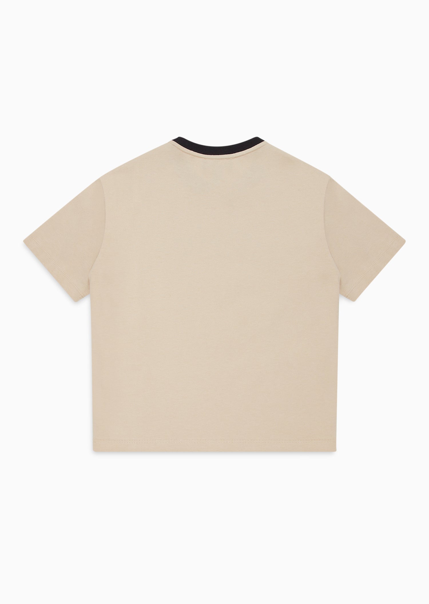 Emporio Armani Logo T-Shirt -Oxford Tan &amp; Blu Navy | Schools Out