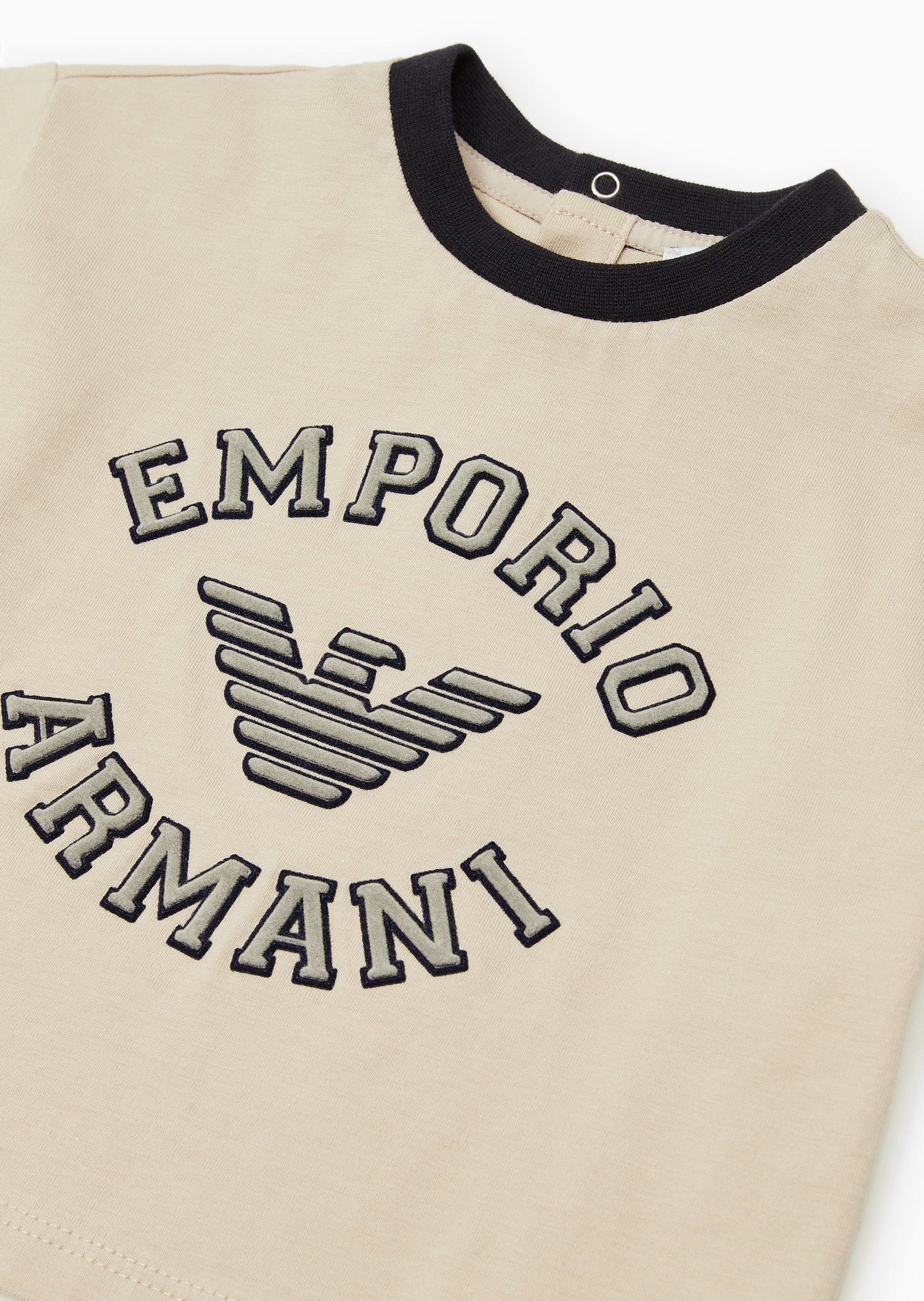 Emporio Armani T-Shirt (Oxford Tan &amp; Blu Navy) | Schools Out