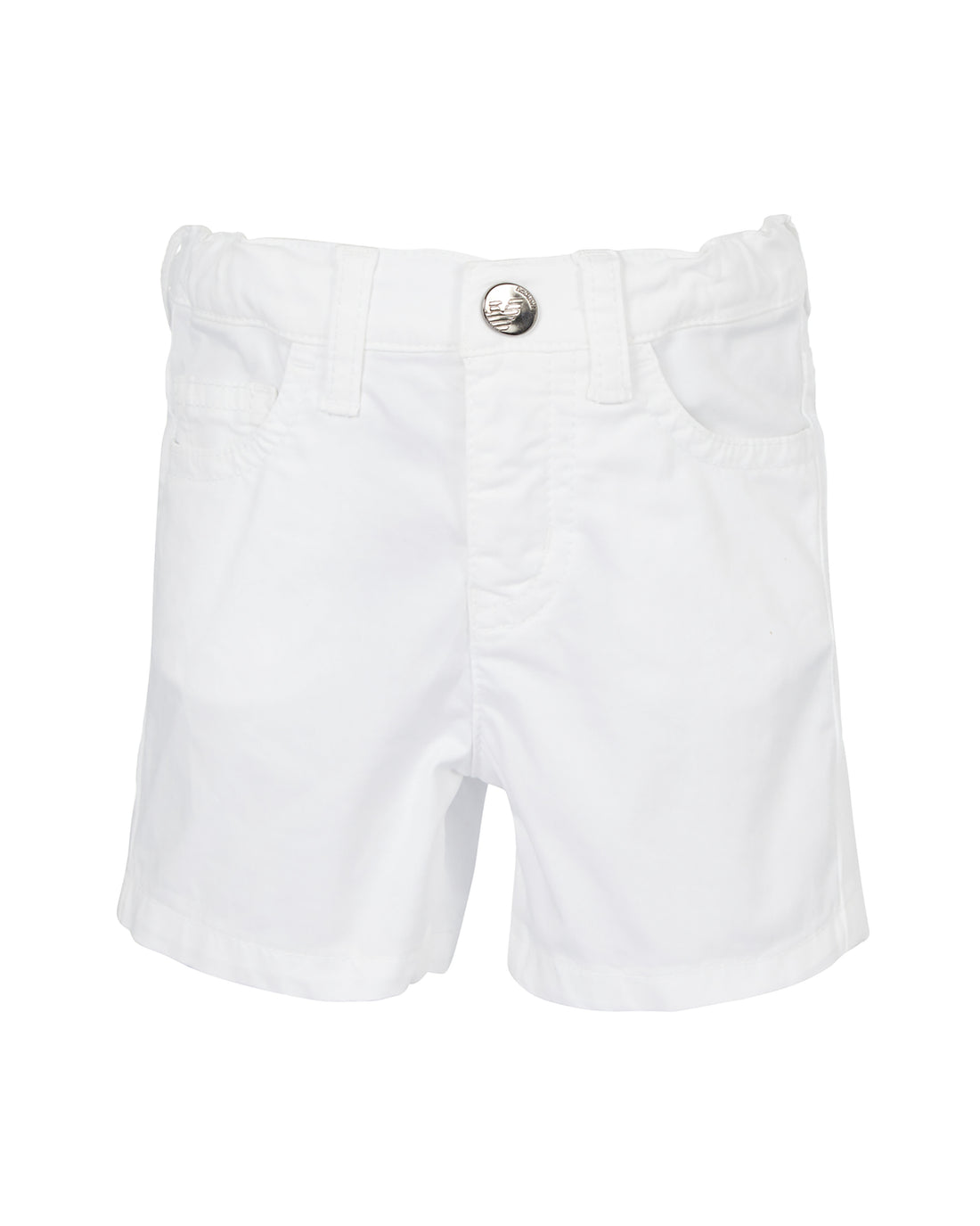 Tailored Cotton Shorts – Classic White