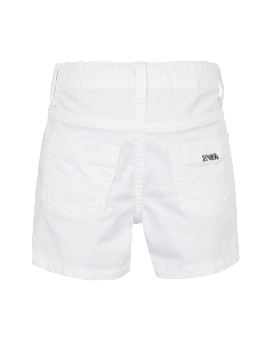 Tailored Cotton Shorts – Classic White