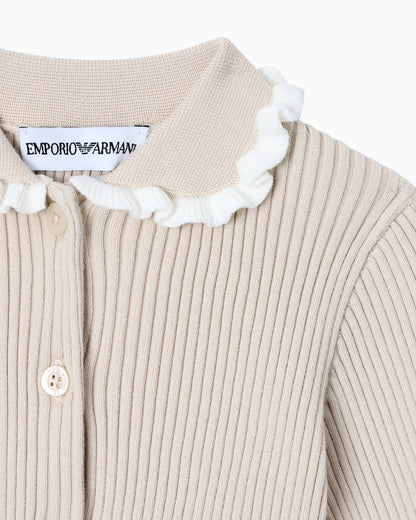 Ribbed Knit Cardigan Emporio Armani