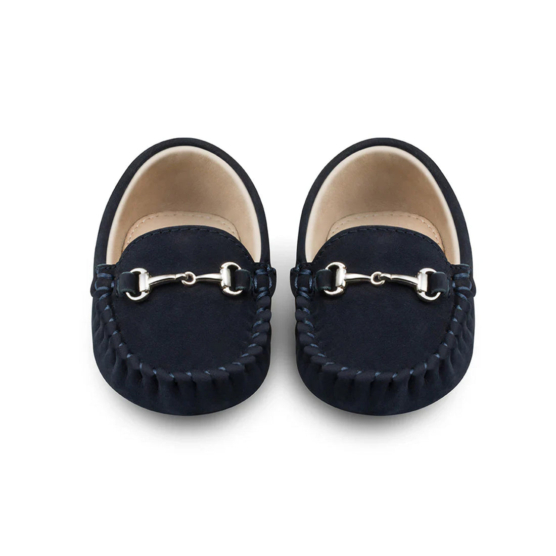 Lucca Navy Baby Loafers