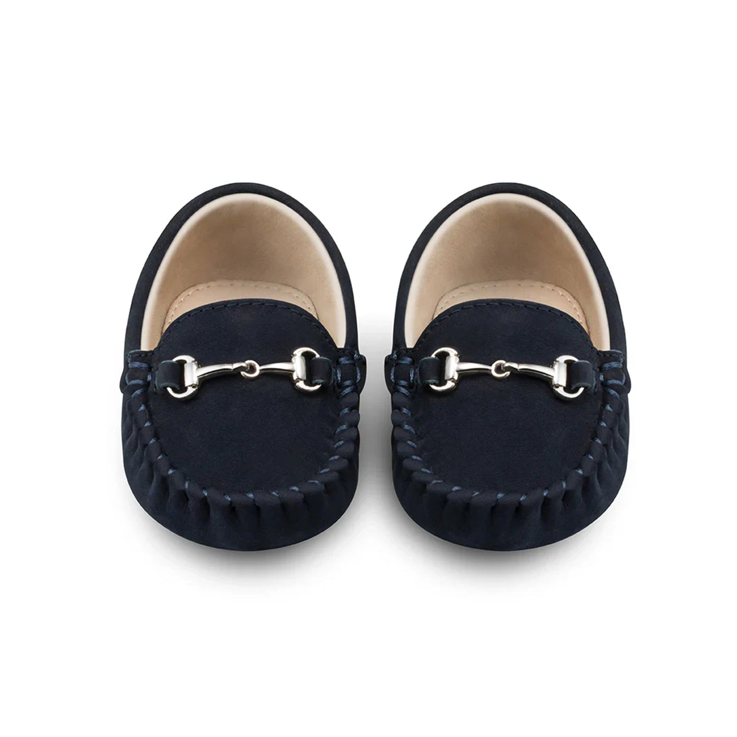 Lucca Navy Baby Loafers