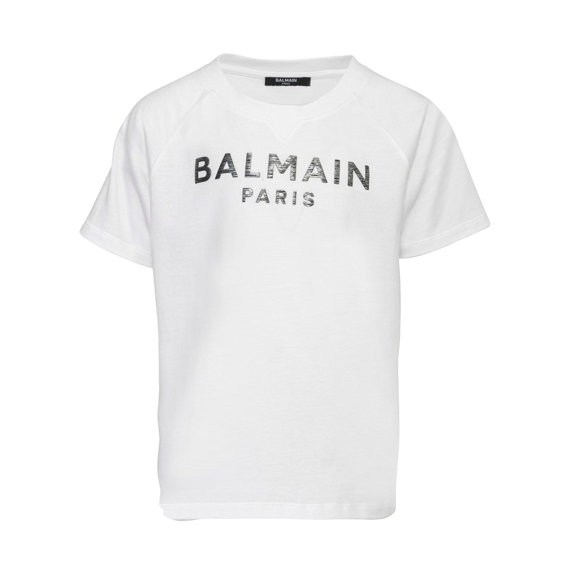 Classic Balmain White/Silver Cotton T-Shirt/Top | Schools Out