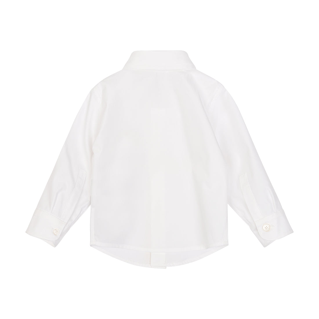 Classic Embroidered Long-Sleeve Shirt – White