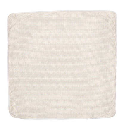Monogram Jacquard Knit Baby Blanket