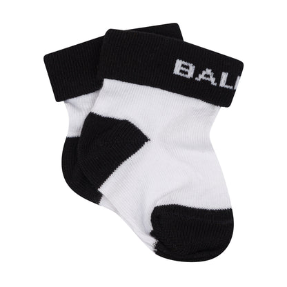 Kids Cotton-Blend Logo &amp; Monogram Sock Set